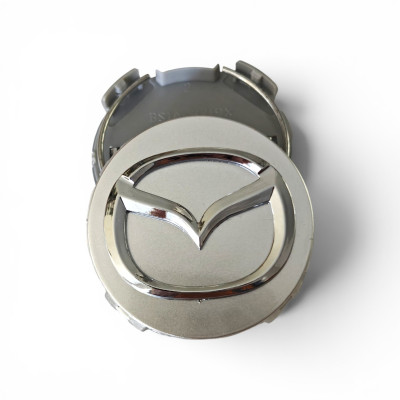 Ковпачки (заглушки) в диски Mazda, сірі 56\52мм BS1A-3719X